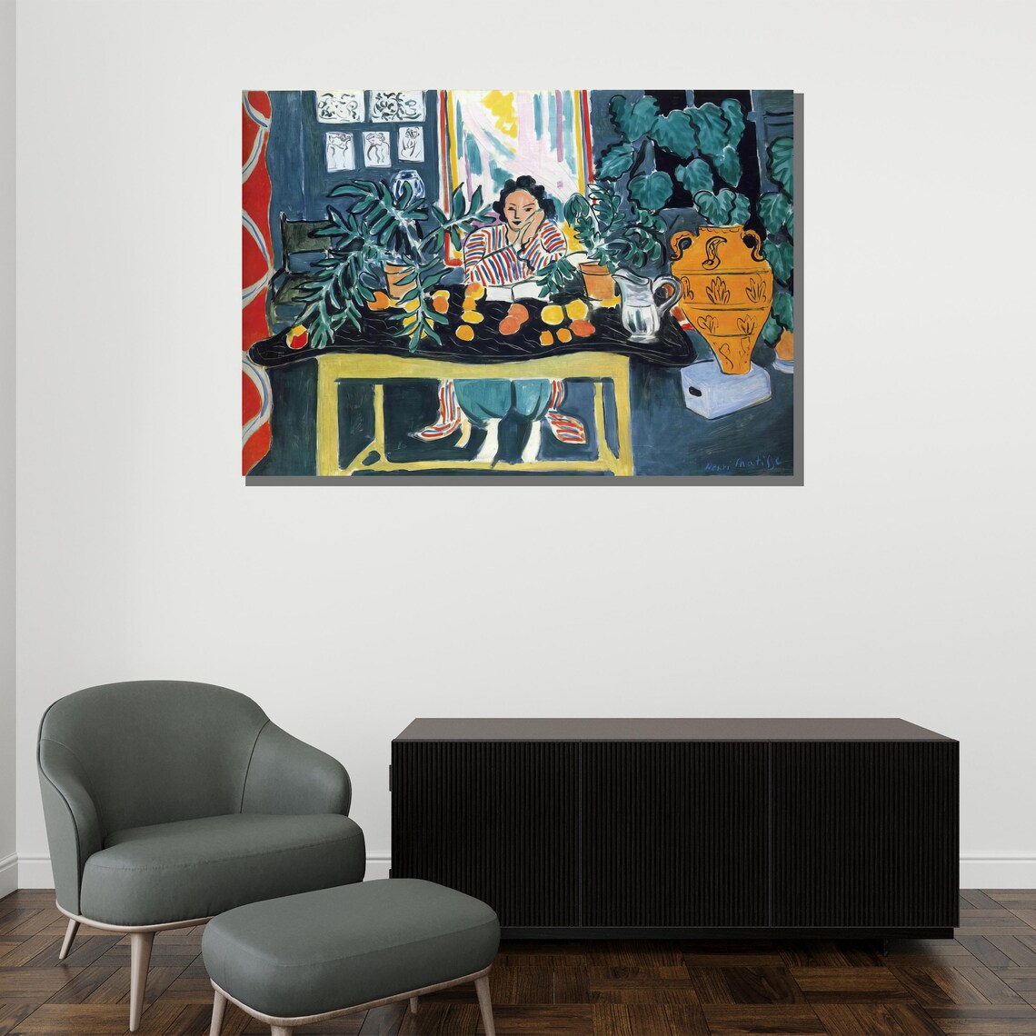 Henri Matisse Woman Reading Fauvist Colorful Interior Art Poster - Image 2