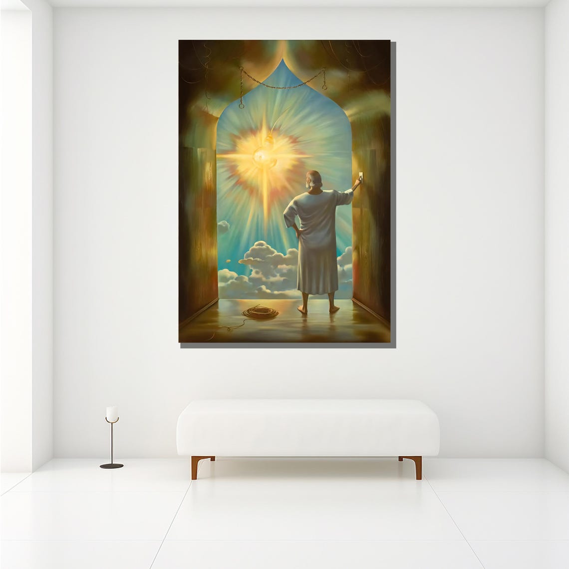 Morteza Katouzian The Last Light Divine Sunrise Spiritual Art Poster - Image 2