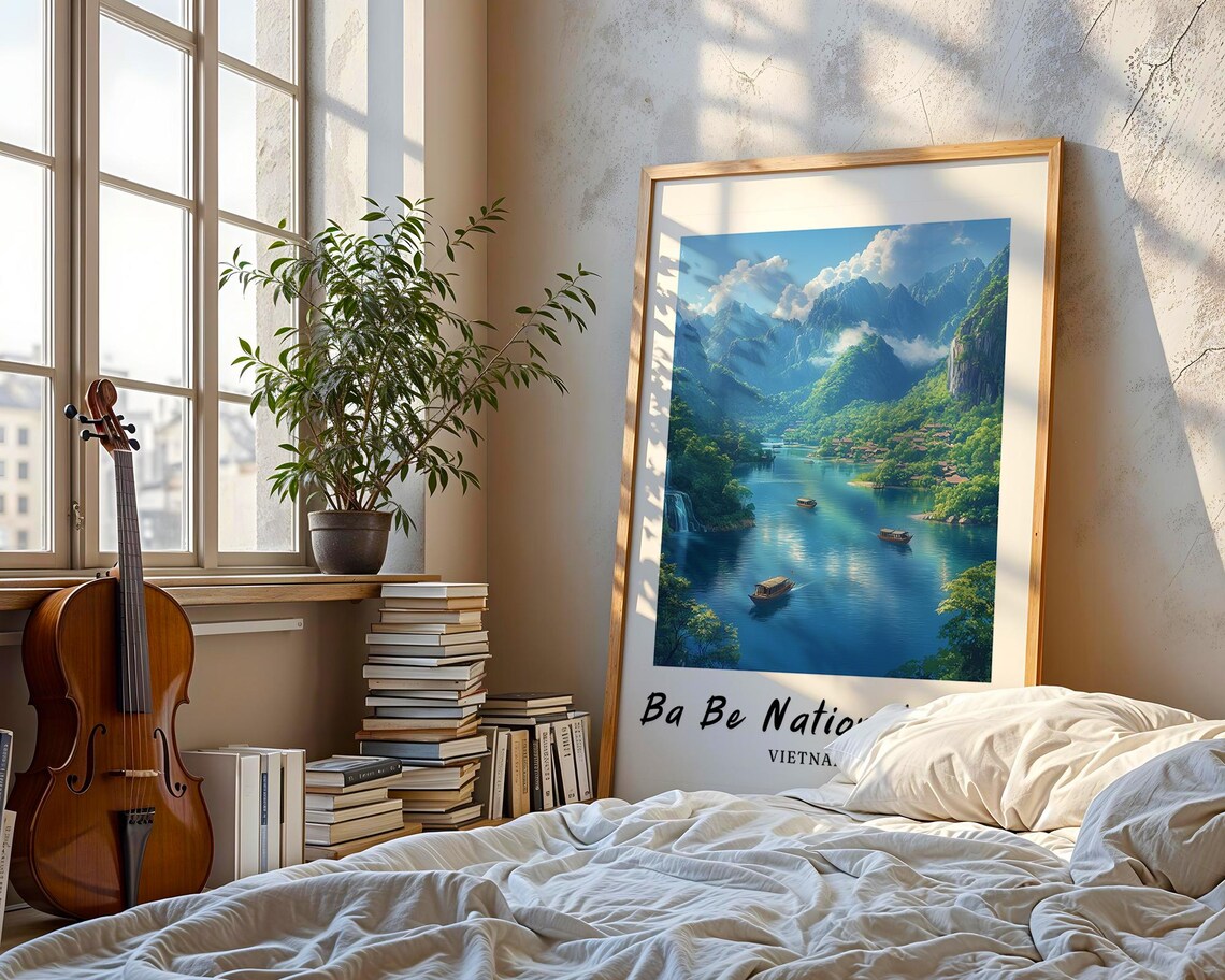 Ba Be National Park Vietnam Travel Poster - Image 3