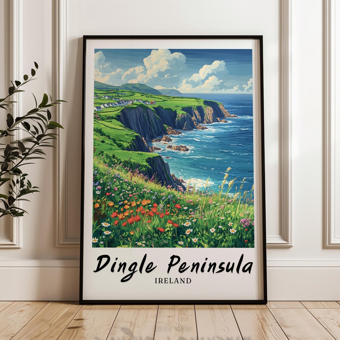 Dingle Peninsula Travel Poster, Ireland Wedding Gift