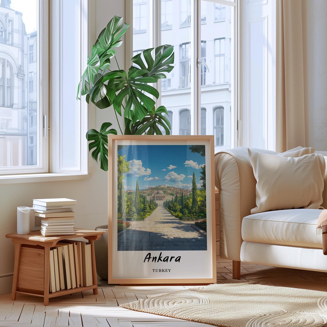 Ankara Turkey Travel Poster, Minimalist Birthday Gift - Image 3