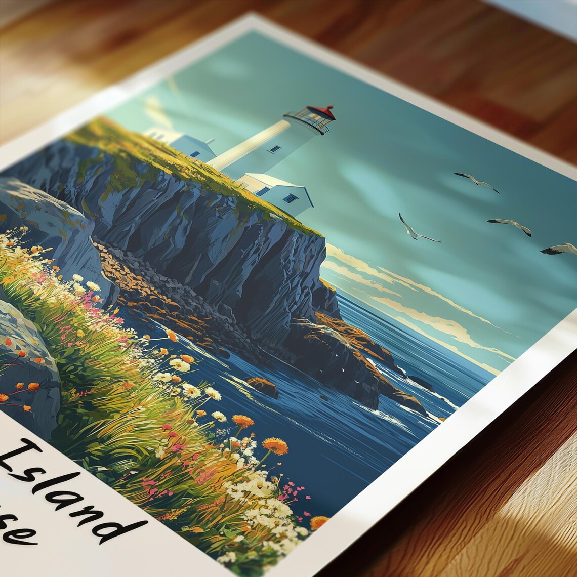 Grottaislandlighthouse Iceland Travel Poster - Image 2