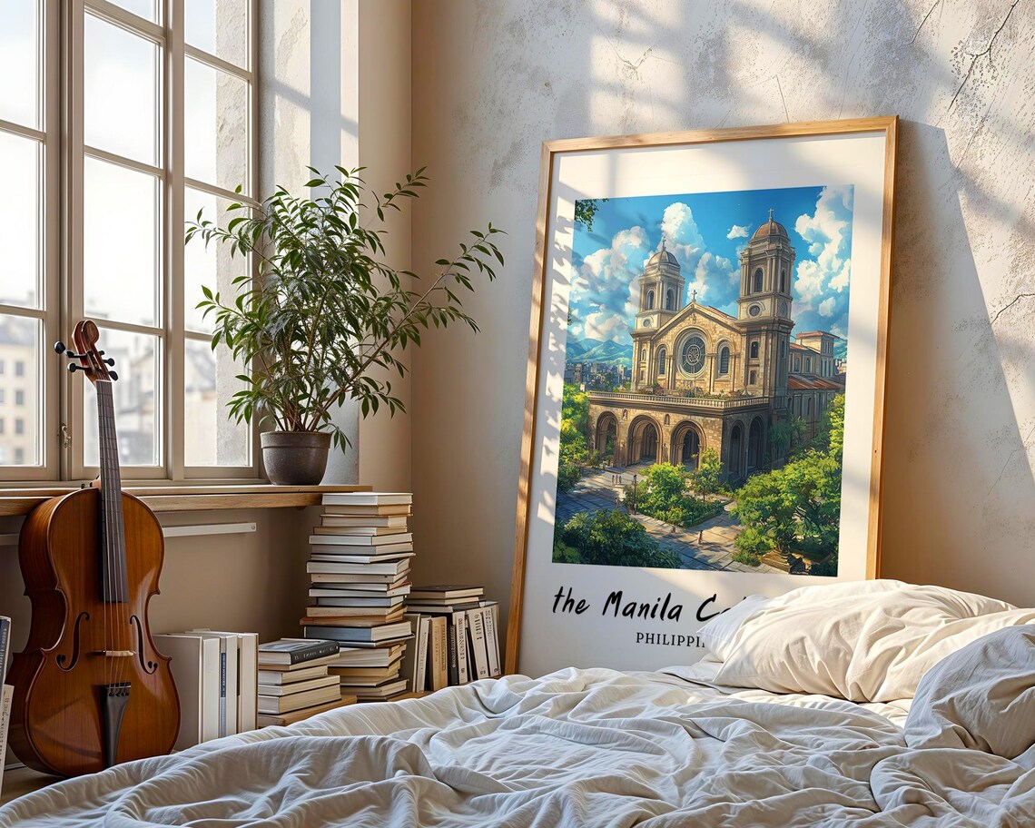 The Manila Cathedral, Philippines Travel Poster - Image 3