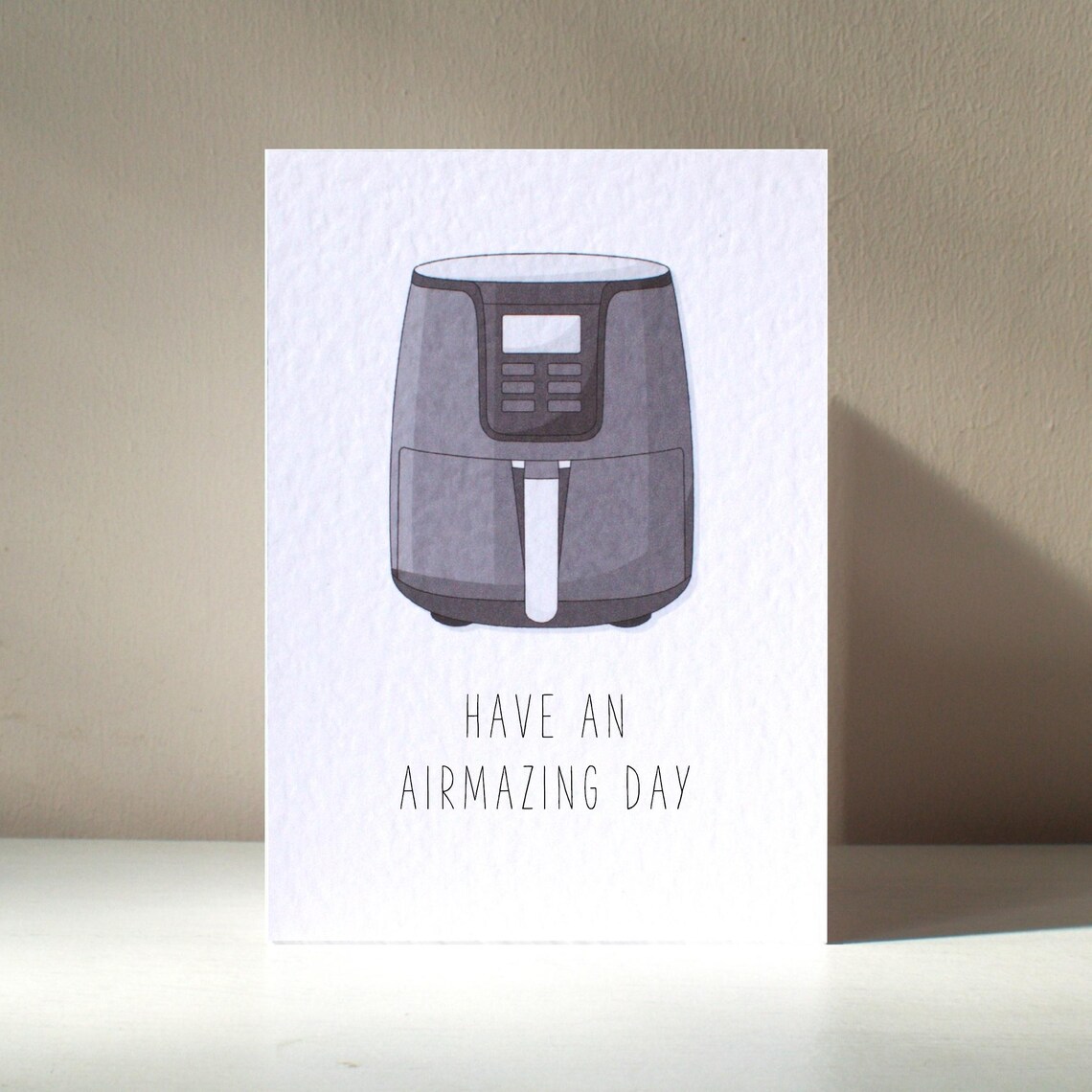 Air Fryer Illustration Have An Airmazing Day Funny Card Poster