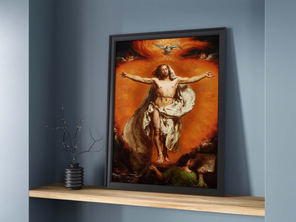 Ascension Of Christ Jan Matejko Polish Art Historicism Reproduction Print Historical Paintings 19th Century Art Patriotism Symbolism - Image 2