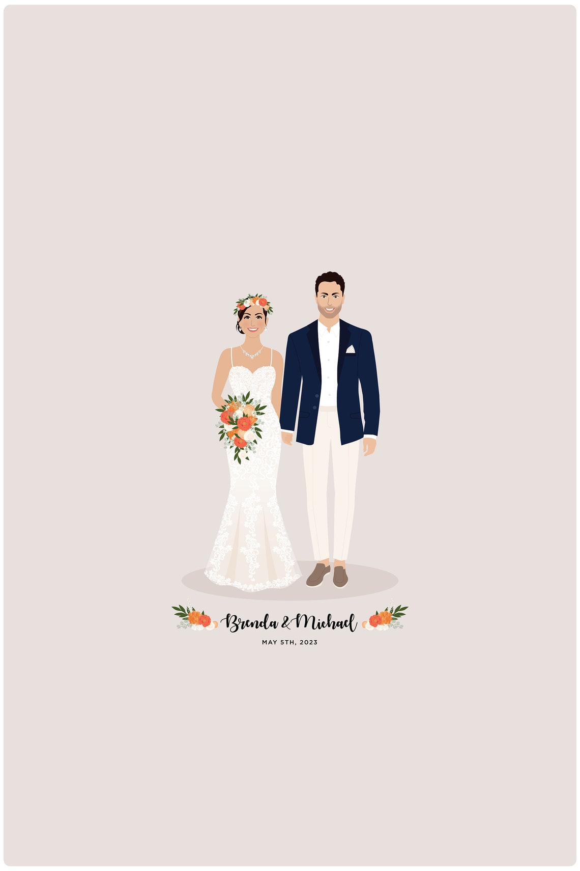Personalized Wedding Guest Book Alternative Couple Signature Poster - Image 3