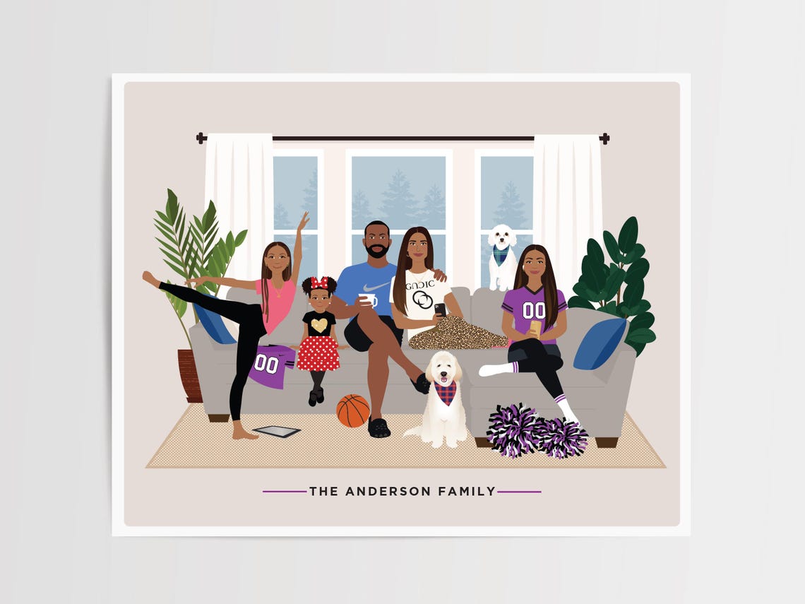 Custom Family Portrait, Family Keepsake - Image 3