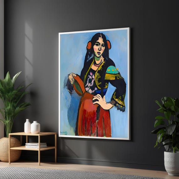 Henri Matisse Painting Woman With A Fan Ready To Hang Modern Art Masterpiece For Living Room Or Office Decor