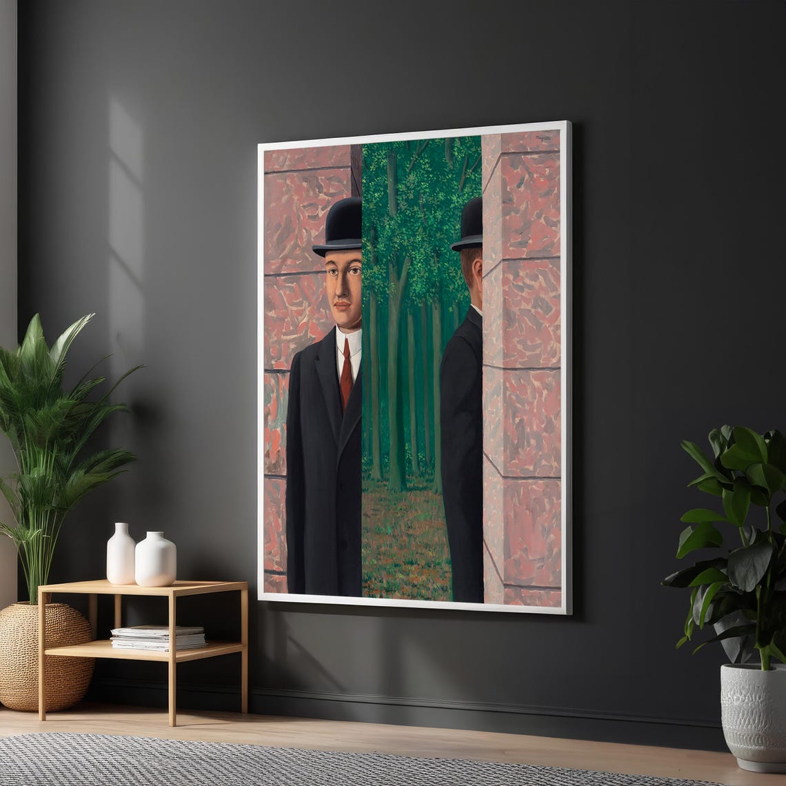 Rene Magritte Bowler Hat Man Surrealist Masterpiece Art Poster