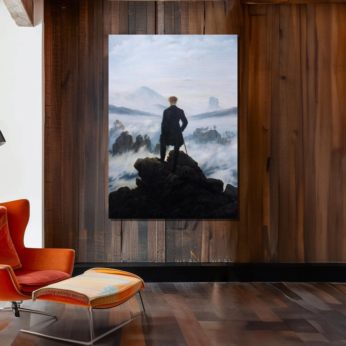 Caspar David Friedrich Wanderer Above the Sea of Fog Art Poster - Image 2