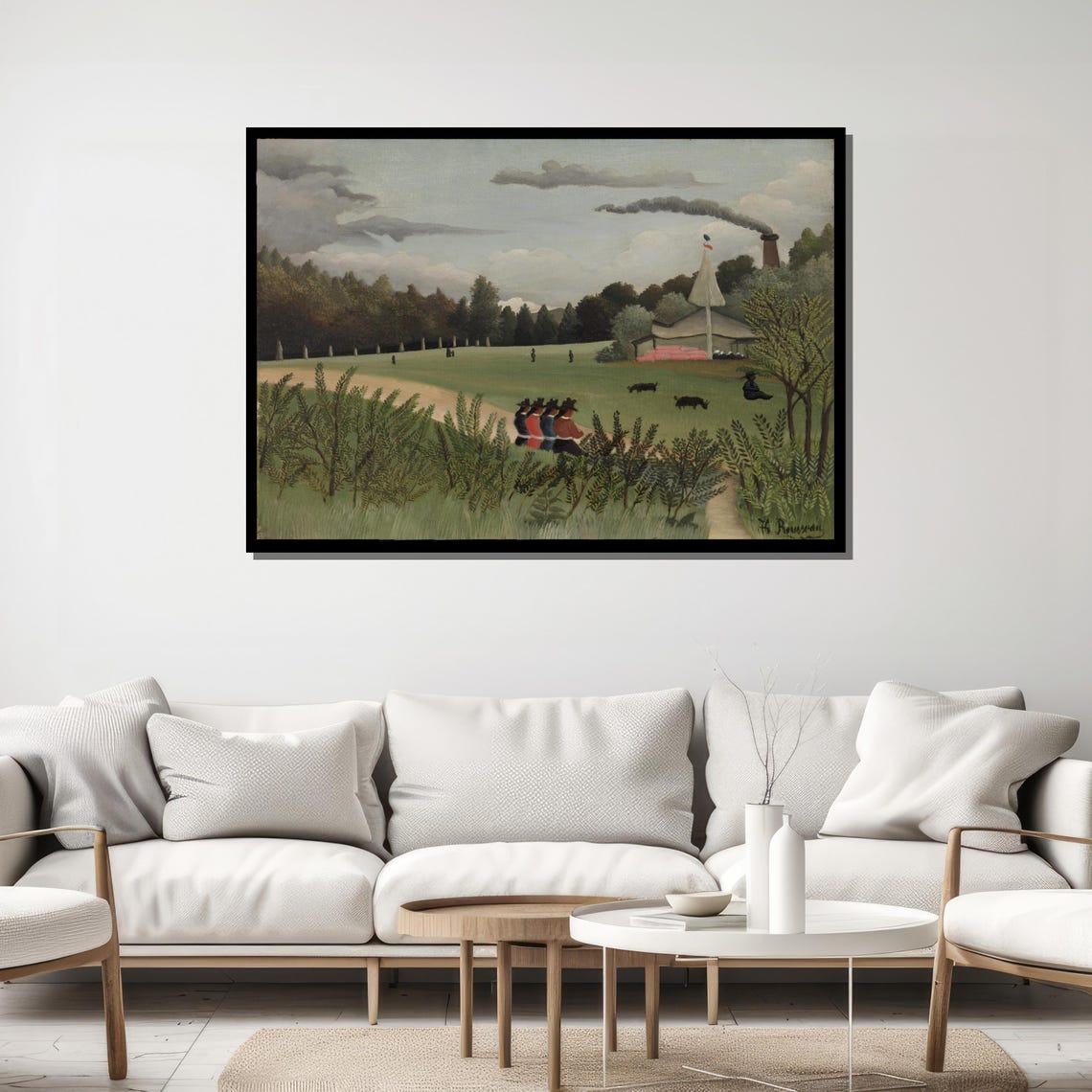 Henri Rousseau The Pink Candle Green Meadow Classic Art Poster - Image 5