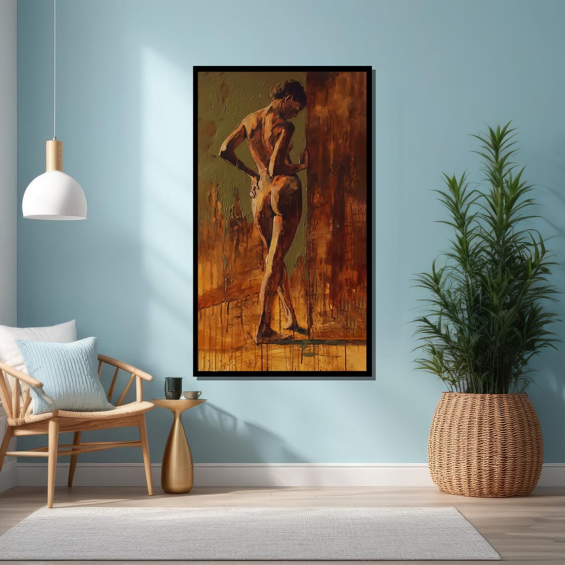 Abstract Nude Figure Art Print Elegant Female Silhouette Poster Home Decor - Image 6