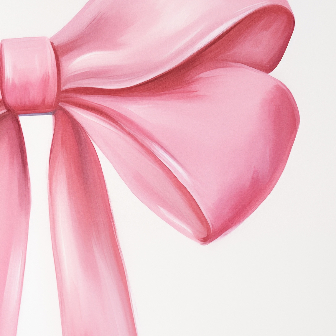 Pink Bow Coquette Aesthetic French Pastel Poster