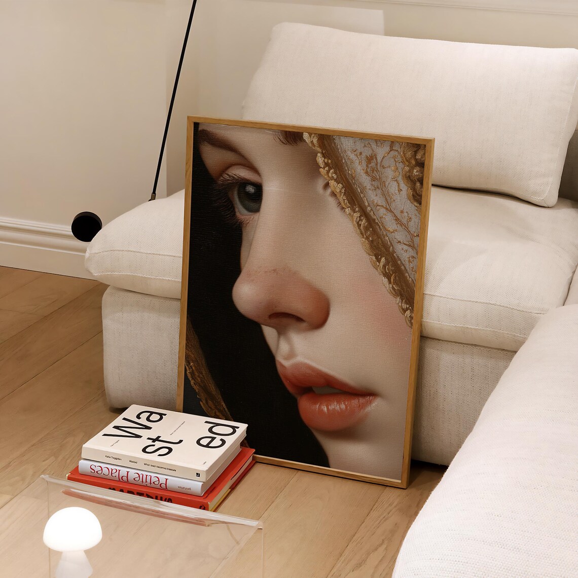 Renaissance Lips Painting Detail, Poster Print