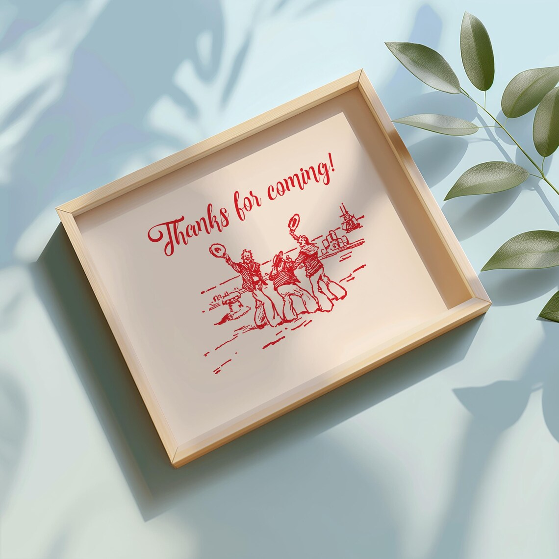 Thanks For Coming Vintage Sailor Farewell Goodbye Party Poster