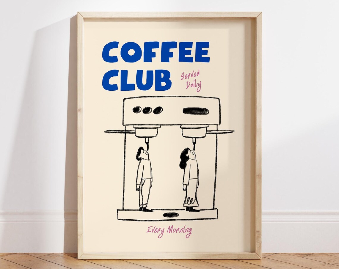 Espresso Poster, Modern Trendy Kitchen Wall Art - Image 2