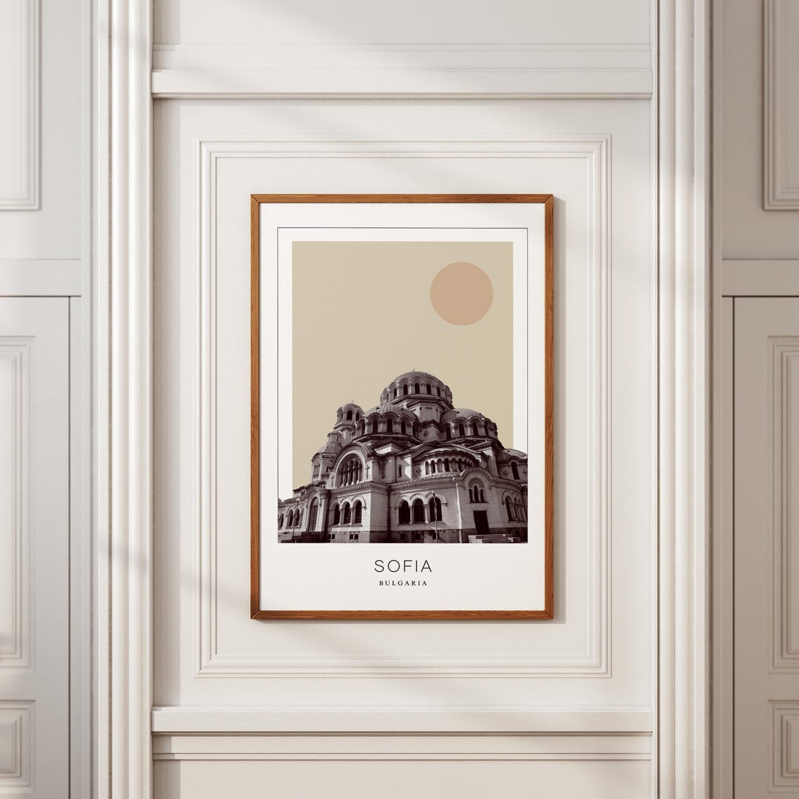 Sofia Bulgaria Grand Domed Cathedral Minimalist Travel Poster - Image 2