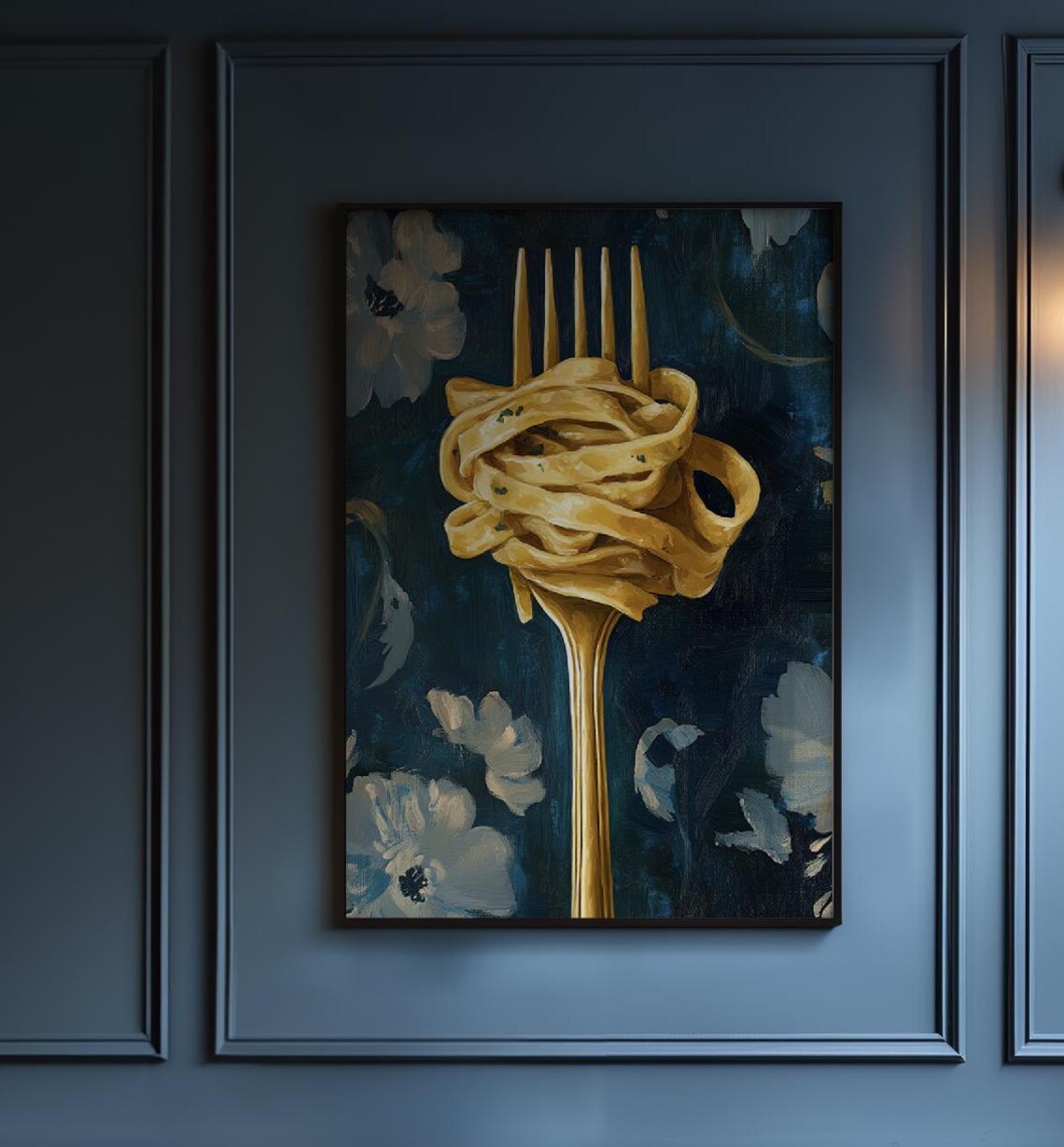 Spaghetti Lovers Kitchen Art Print, Foodie Wall Decor