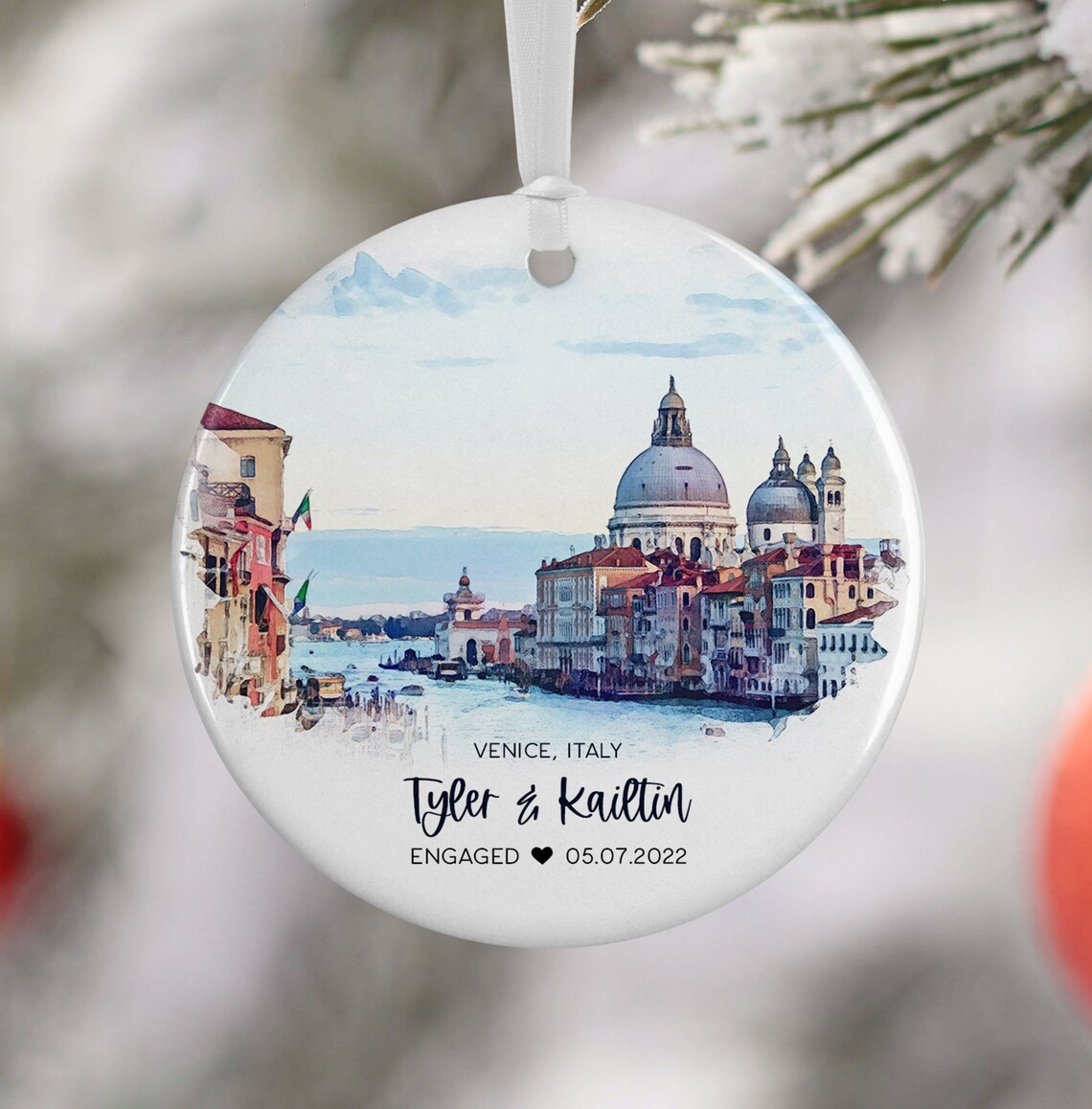 Custom Venice Italy Watercolor Travel Poster