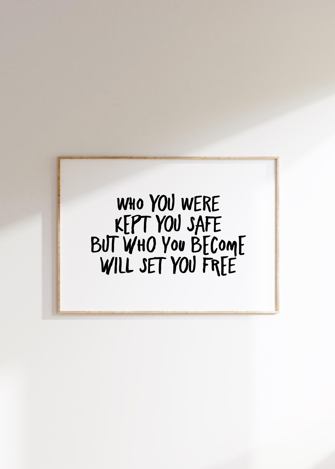 Inspirational Quote Art Print Minimalist Typography