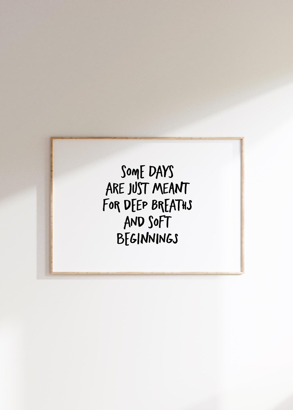 Minimalist Typography Art Print Inspirational Quote