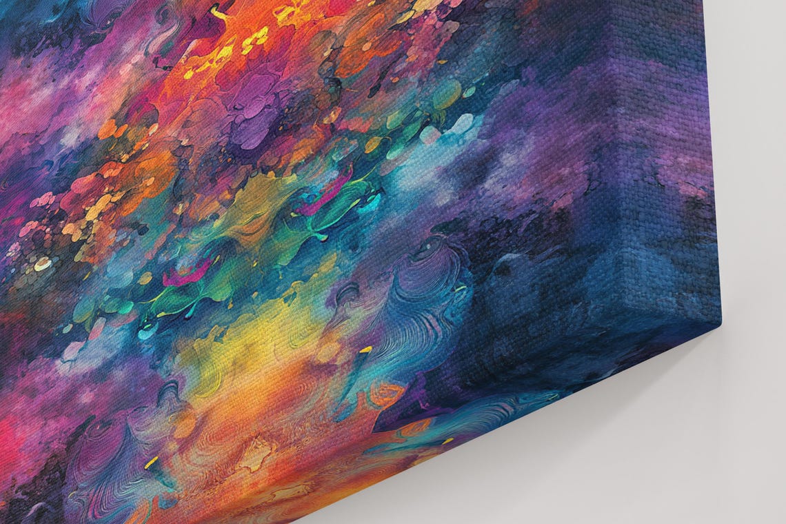 Inkblot Splash, Vibrant Abstract Art - Image 5