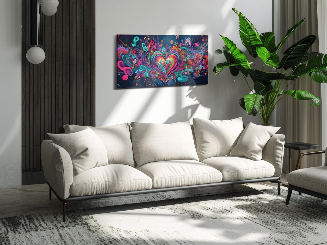 Romantic Melodies, Valentine's Day Wall Decor - Image 3