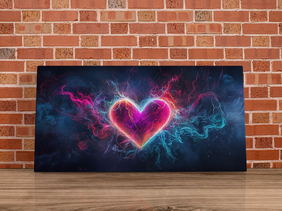 Artistic Heart Notes Valentine's Day Art Print - Image 4