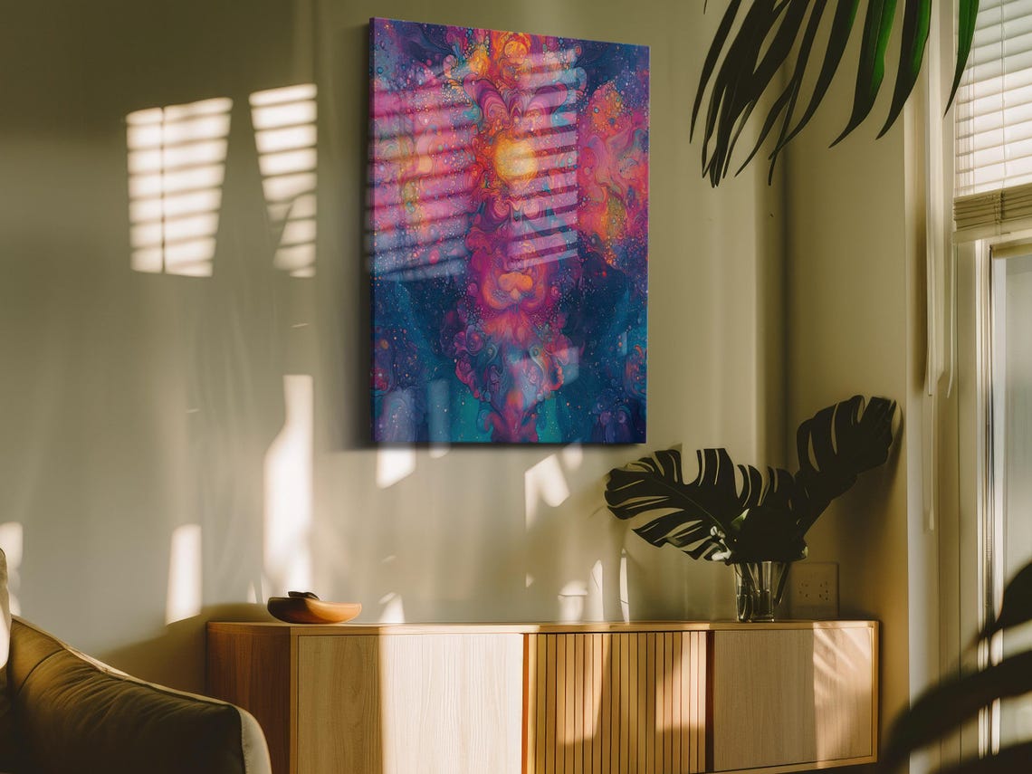 Cosmic Dreamscape Symmetry Art Print - Image 4