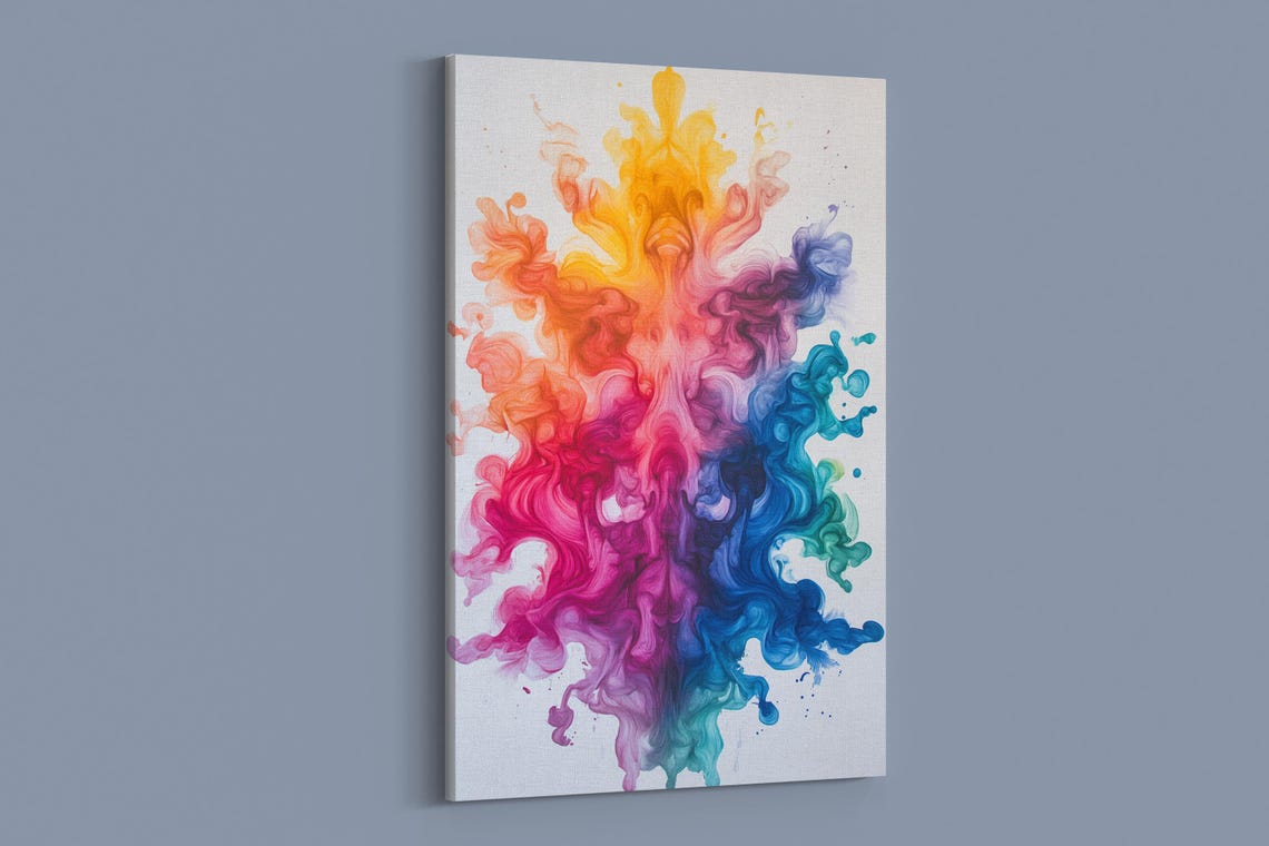 Color Burst Skull Art Print - Image 2