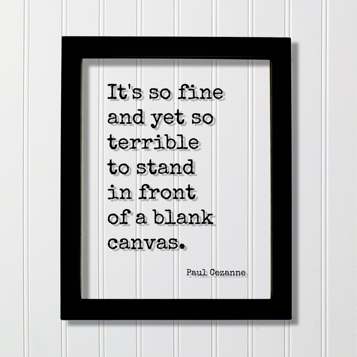 Paul Cezanne Blank Canvas Artist Inspirational Quotes Poster