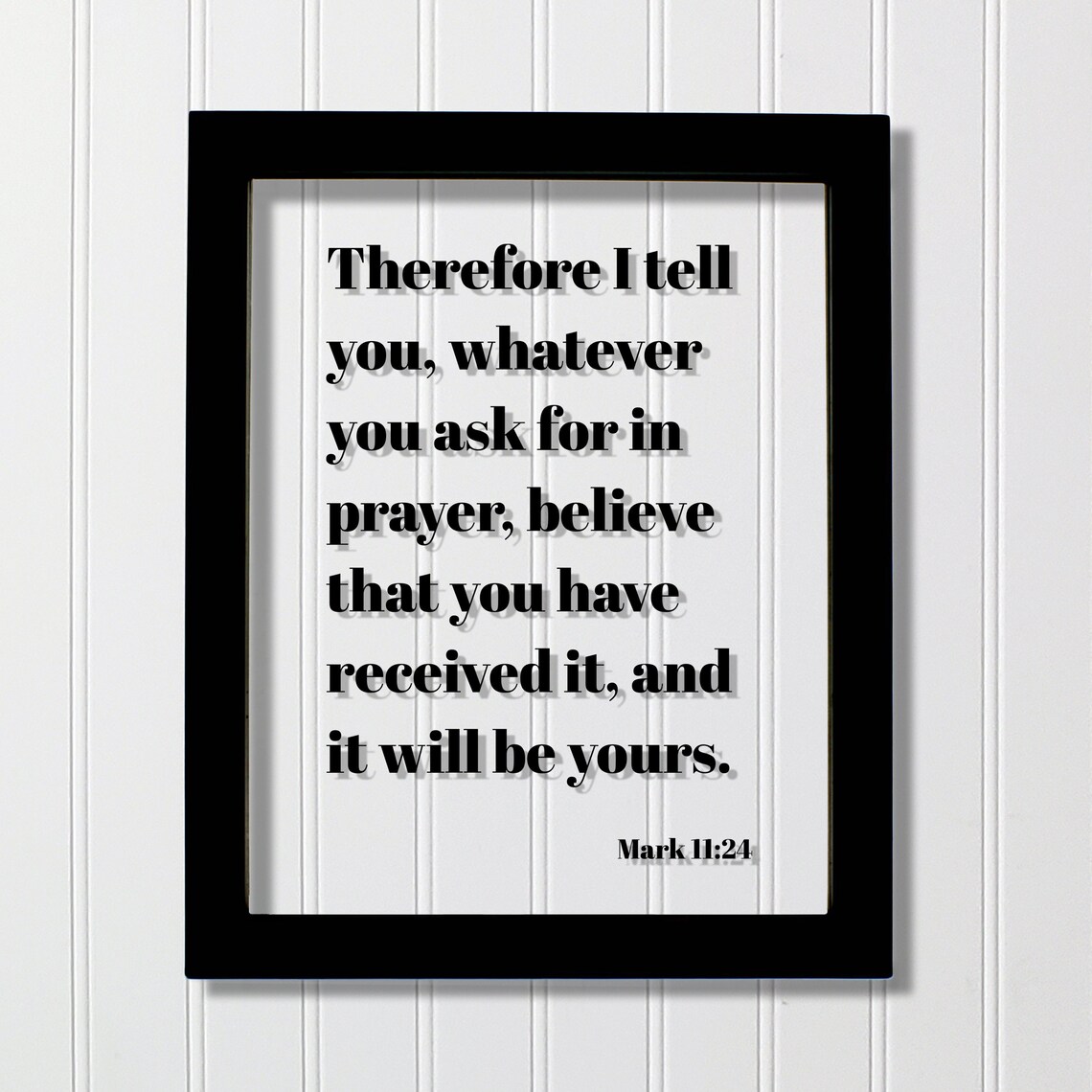 Mark 11:24 Bible Verse Scripture Art Print