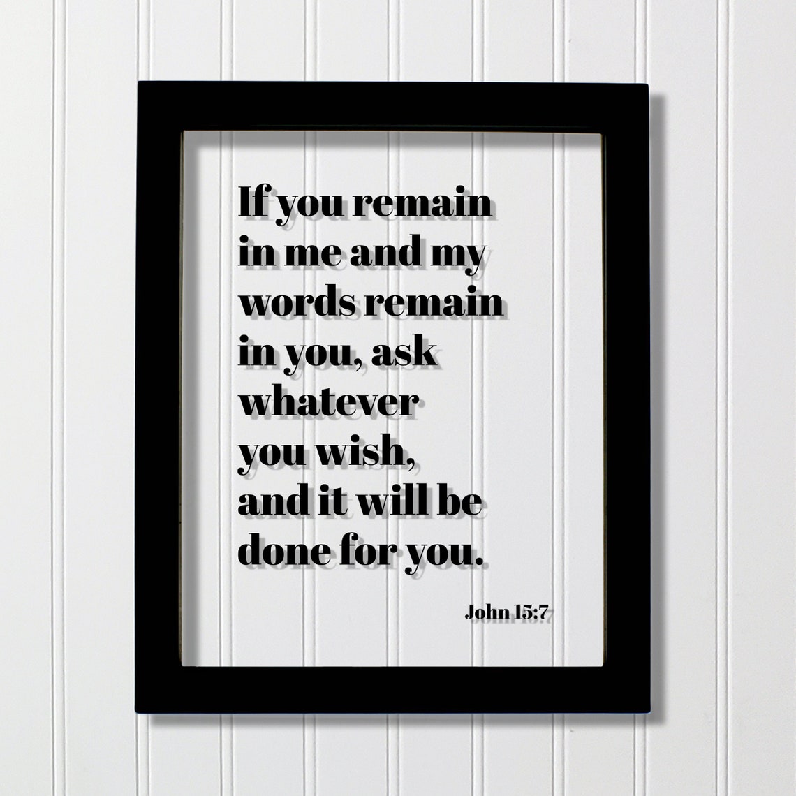 John 157 Scripture Verse Bible Quote Typewriter Style Poster