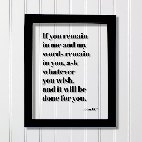 John 157 Scripture Verse Bible Quote Typewriter Style Poster