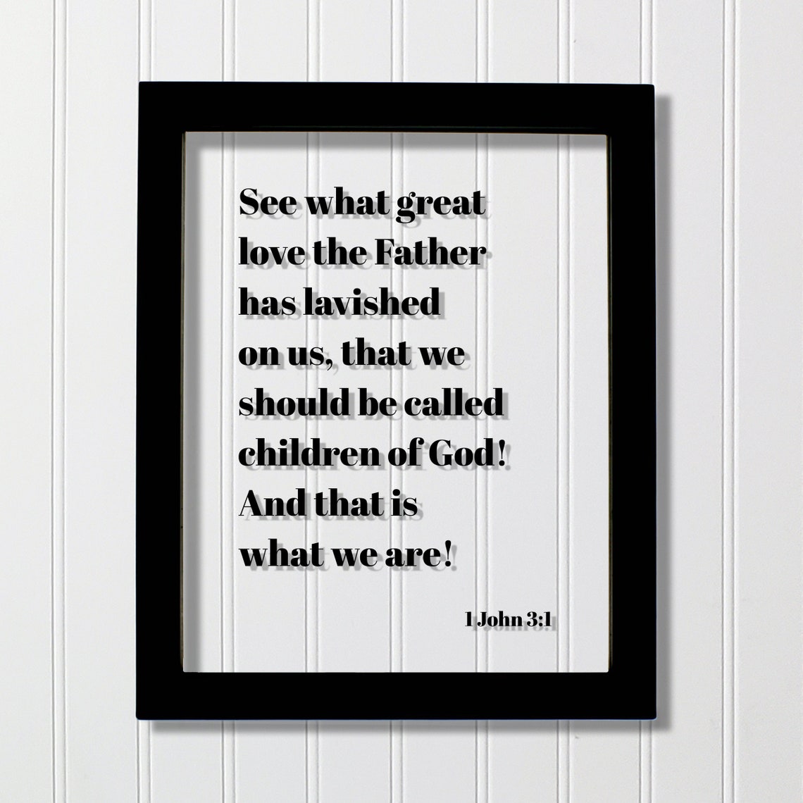 1 John 3:1 Children Of God Bible Verse Scripture Quote Wall Art