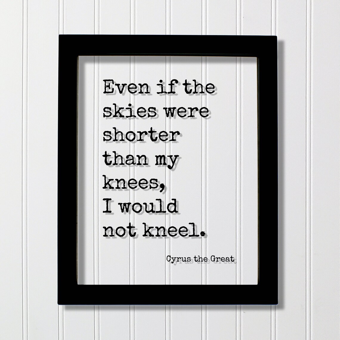 Cyrus The Great Perseverance Quote Art Print