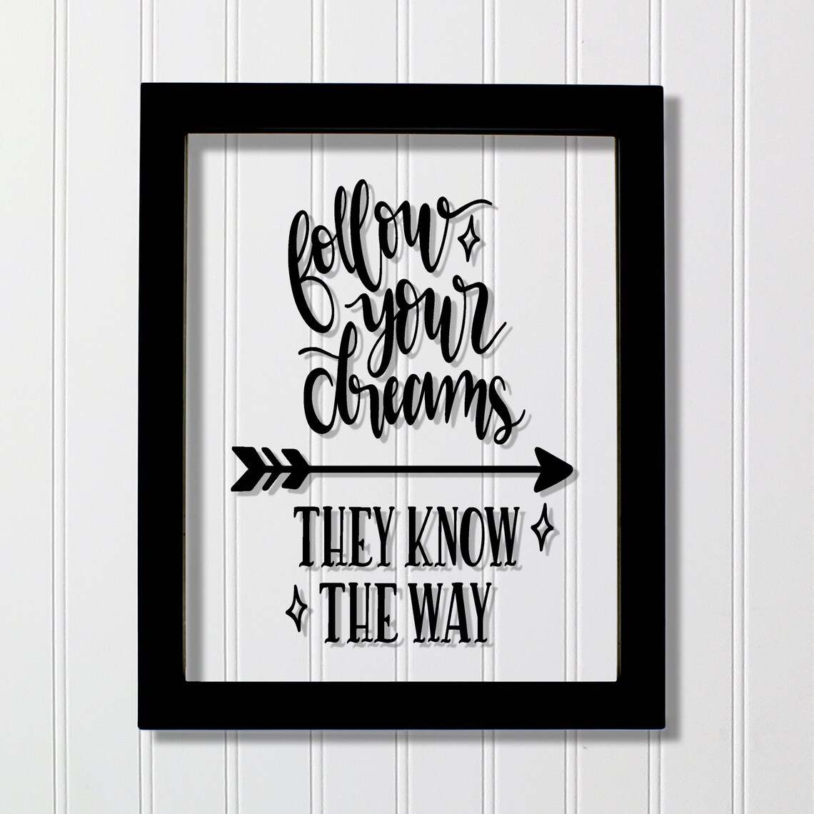 Follow Your Dreams They Know the Way Arrow Quote Motivational Poster