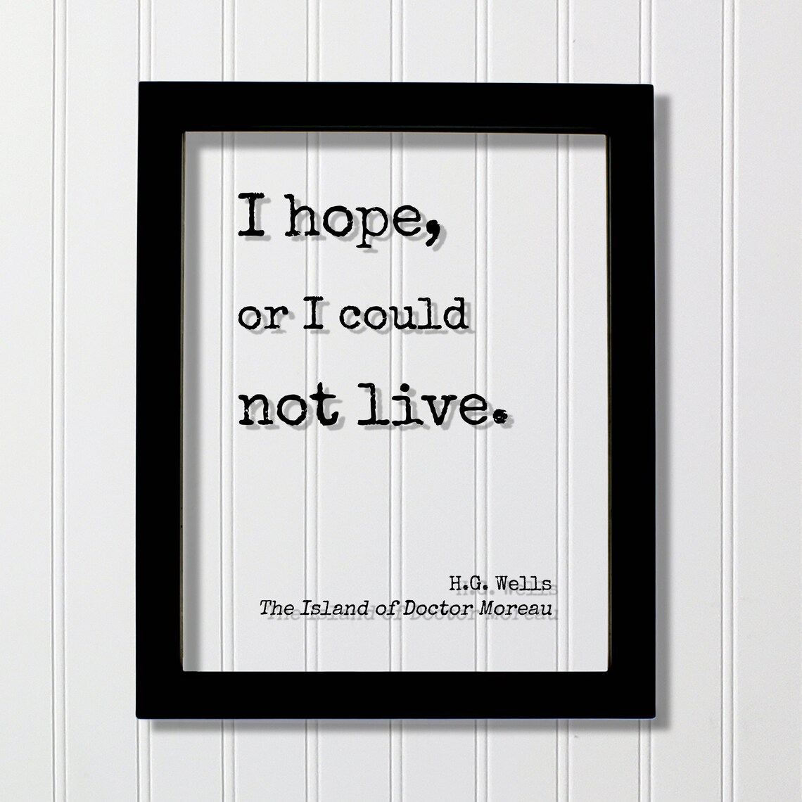 H.G. Wells Quote Art Print, Inspirational Typography