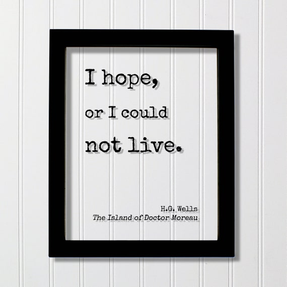 H.G. Wells Quote Art Print, Inspirational Typography