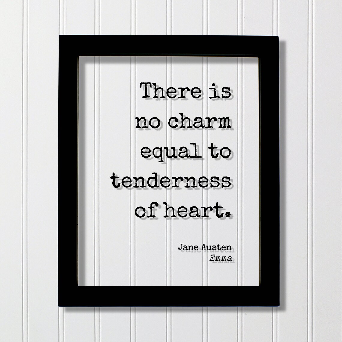 Jane Austen Emma Floating Quote Art Print