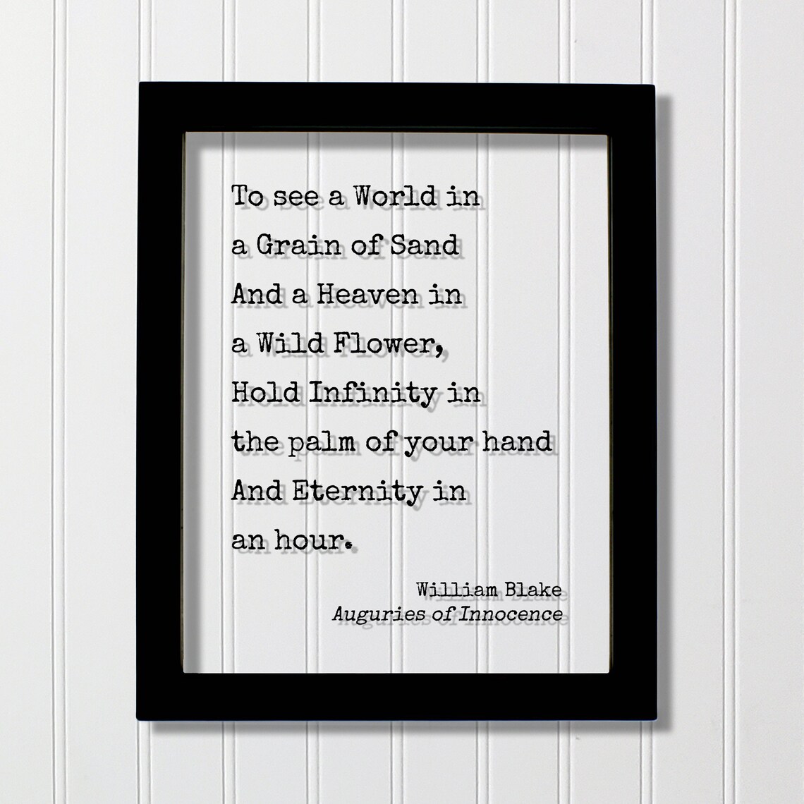 William Blake Quote Art Print, Botanical Verse