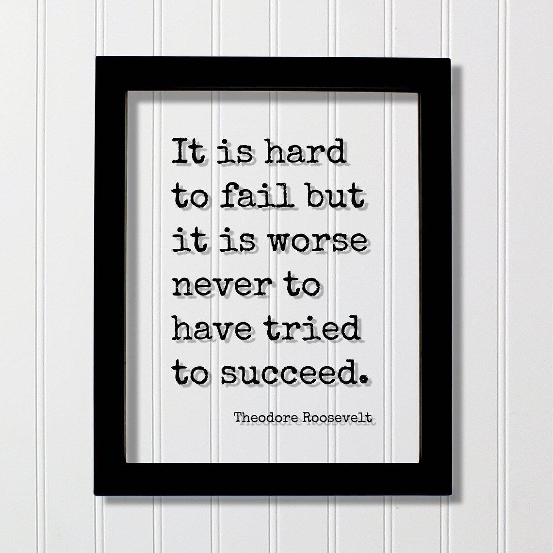 Theodore Roosevelt Quote Poster, Leadership Motivation