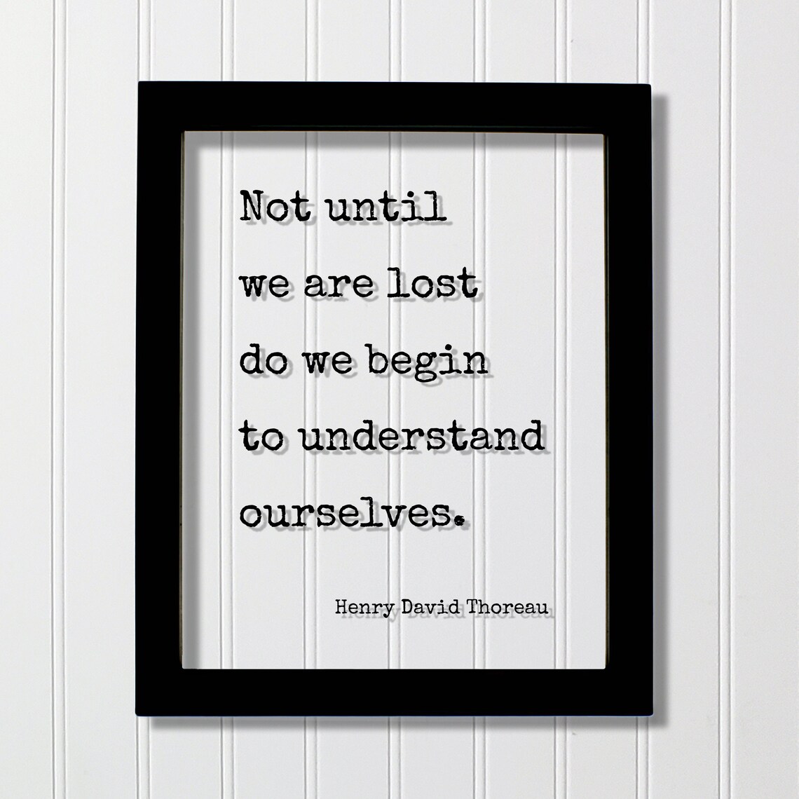 Henry David Thoreau Quote Poster, Typography Wall Art