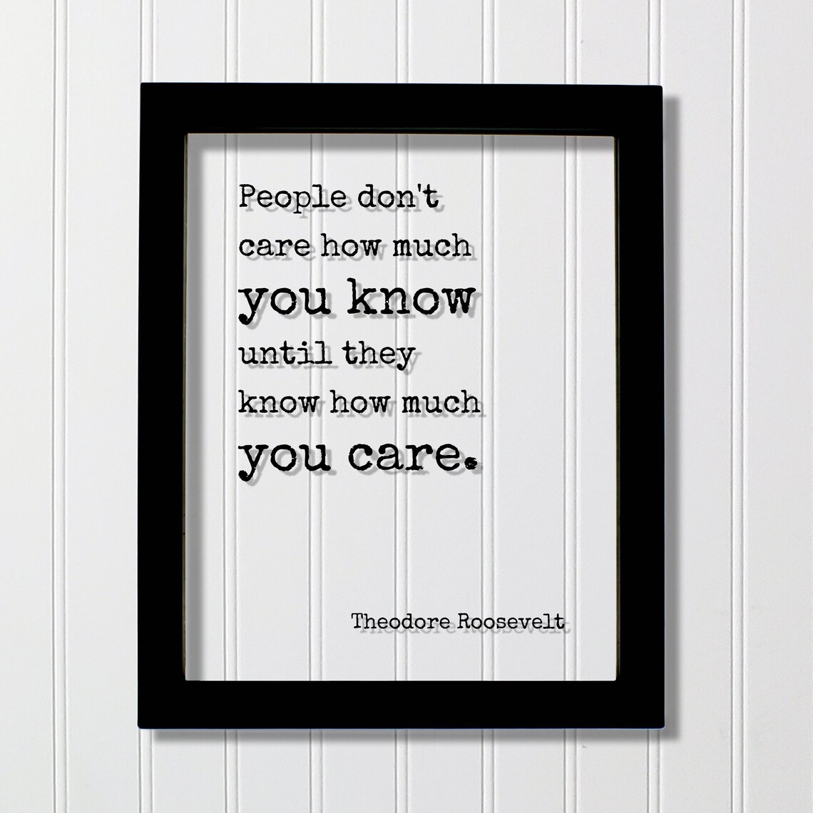 Theodore Roosevelt Floating Quote Art Print