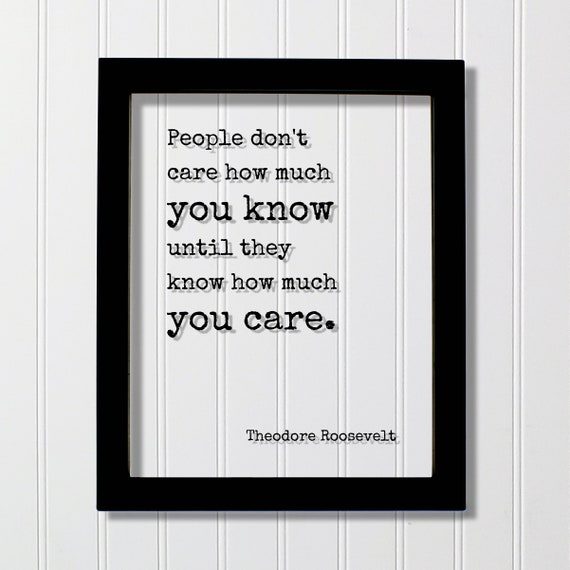Theodore Roosevelt Floating Quote Art Print