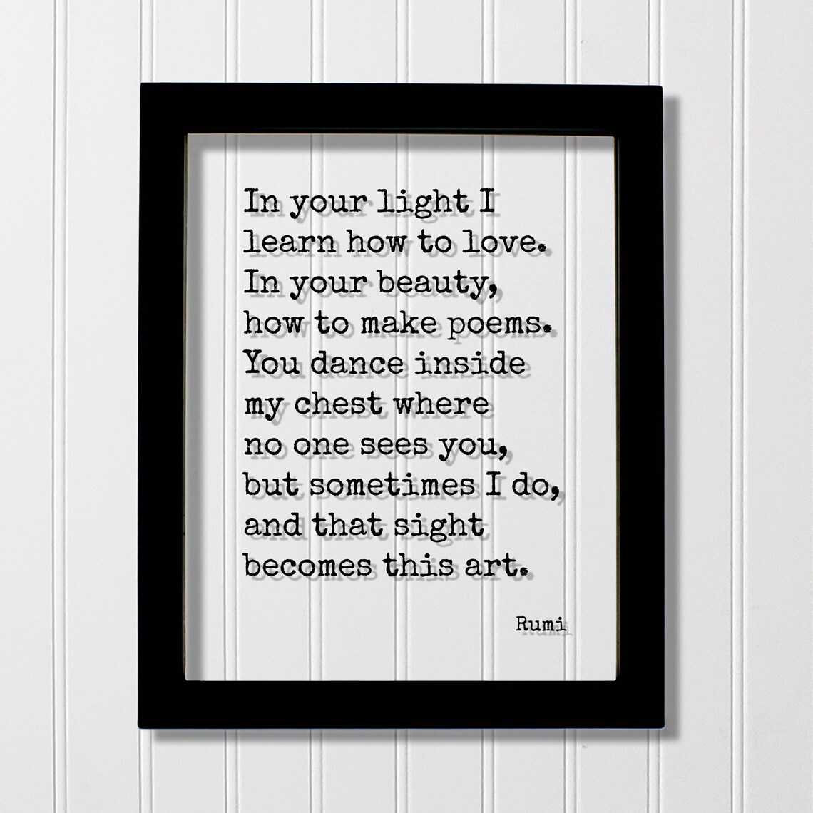 Rumi Quote Art Print, Typography Wall Decor