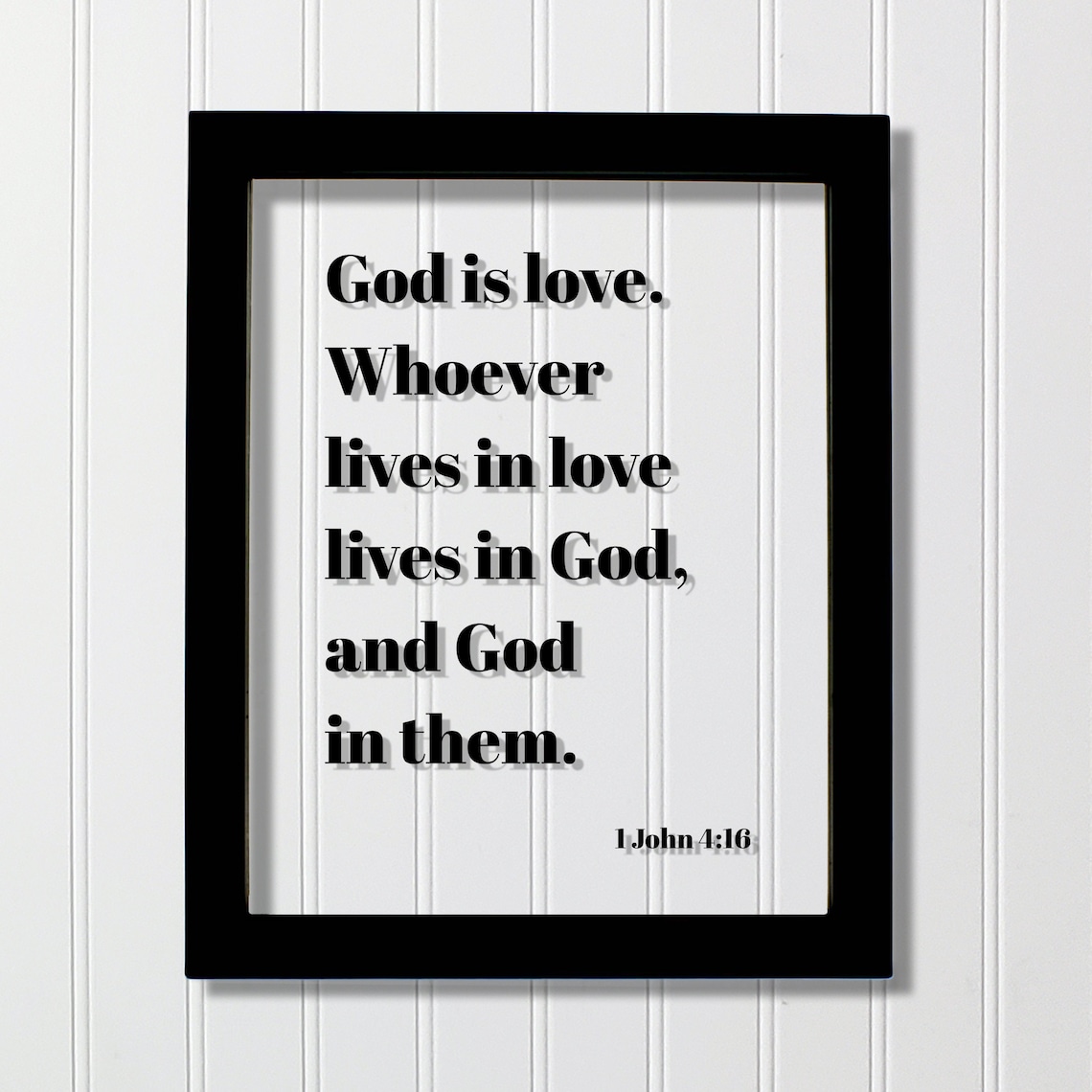 1 John 416 God Is Love Christian Scripture Quote Bible Poster