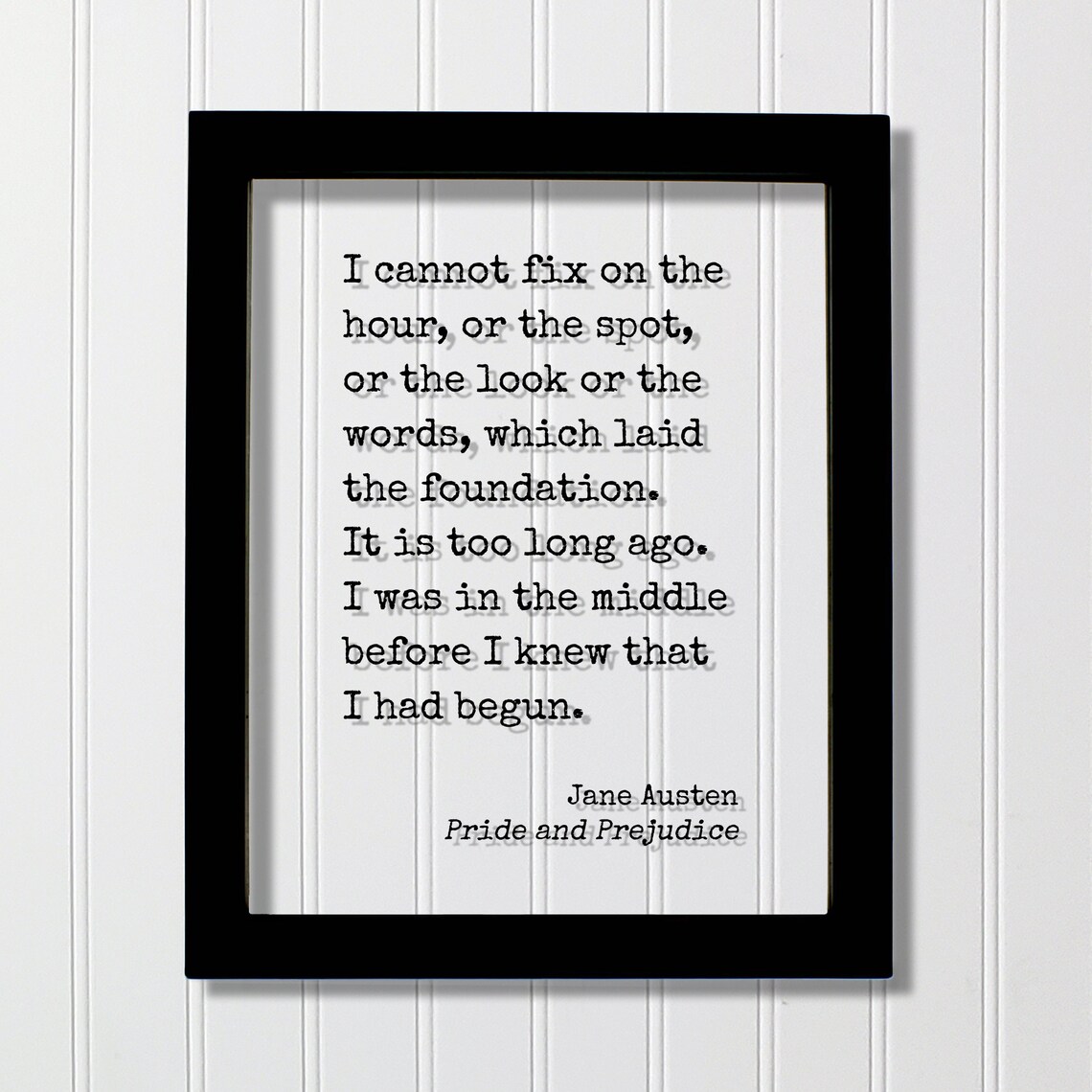 Jane Austen Pride And Prejudice Art Print