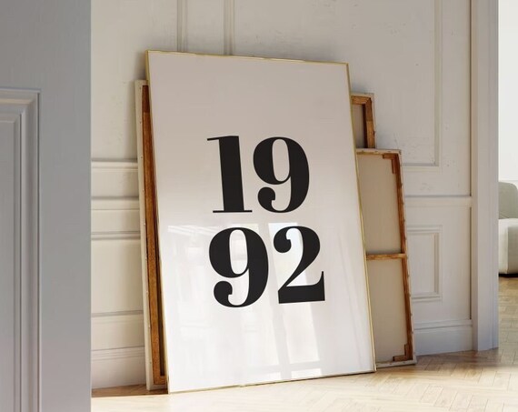 Custom Year 40th Birthday Anniversary Poster