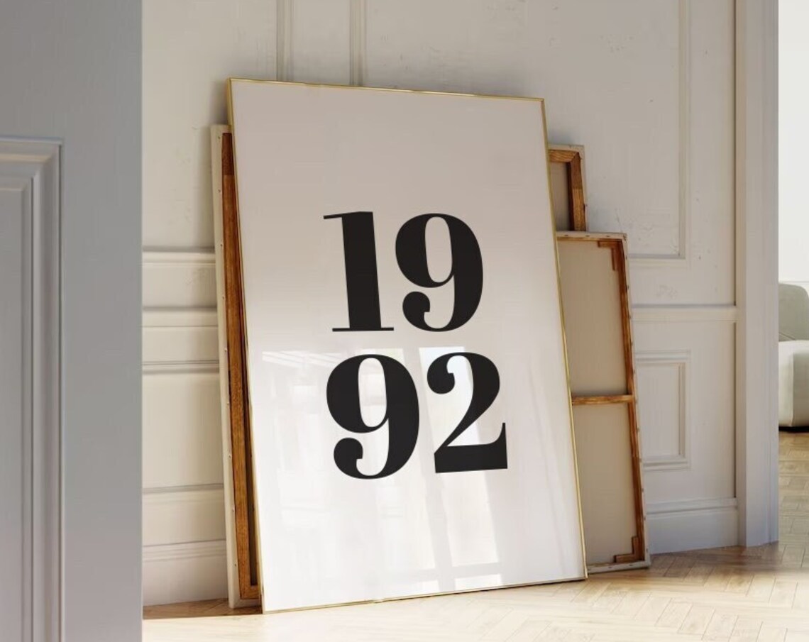 Custom Year 40th Birthday Anniversary Poster